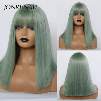 JONRENAU Dark Root Ombre Blonde Cosplay Wig