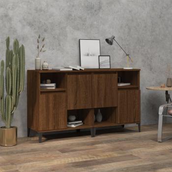 VidaXL Sideboards 2er Set in Braun Eichen-Optik 60x35x70 cm
