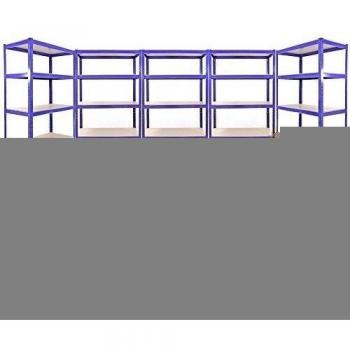Estanterías T-Rax de Acero Sin Tornillos Azules 90cm x 45cm x 180cm