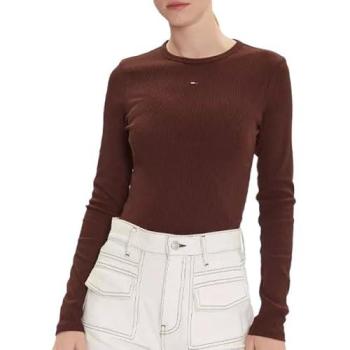 Tommy Hilfiger Langarmshirt Essential Brown XS Frauen