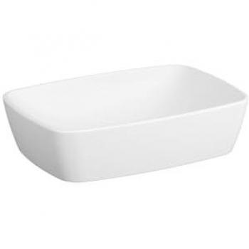 Vitra Shift 55x38cm vasque, blanc haute brillance, sans trou de robinetterie