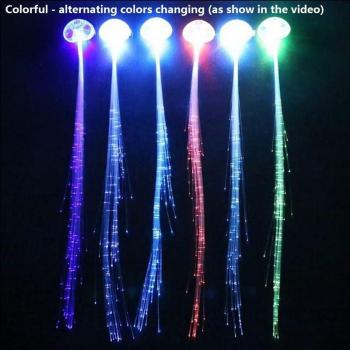 Barrettes tresse flash avec lumières LED