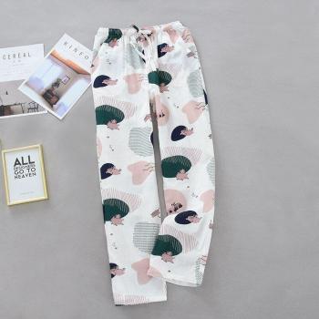 Pantalon d'été en gaze de coton pour femmes