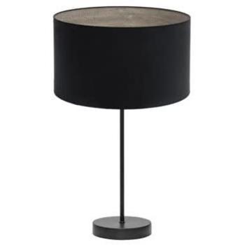 Fabrilamp – Lampe Tania à Poser Bois Noir/Gris 1×27 W, Dimension 62×30×30 cm