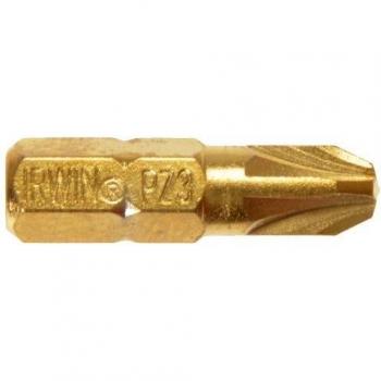IRWIN IRW10504343 Screwdriver Bits Pozidriv PZ3 25mm Titanium (Pack 10)