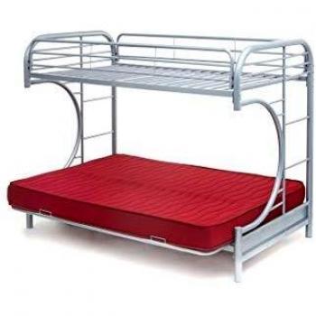 Lit Canapé Mezzanine Fantasy Argent 105 x 190 cm