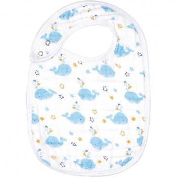 Bavettes ajustables avec boutons-pression pour nourrissons, en mousseline de coton 100%