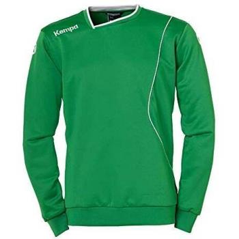 Kempa Herren Curve Trainingstop Langarmshirt, Grün/Weiß, M