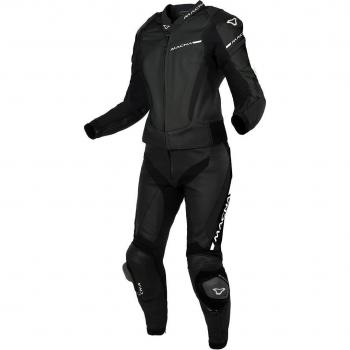 Macna Hyper Damen Motorradzubehör: Lederjacke + Hose Schwarz 36