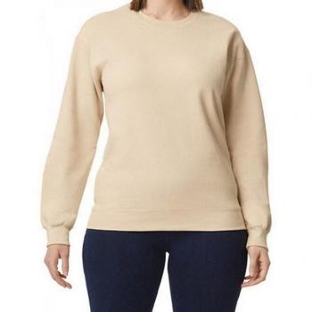 Gildan Fleece Crewneck Sweater Large Sand