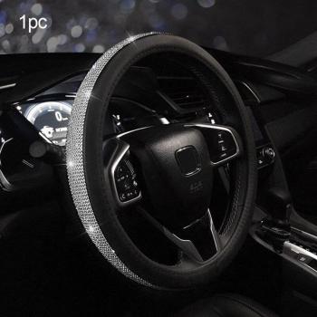Rhinestone Auto Steering Wheel Cover and Seat Belt Accessories