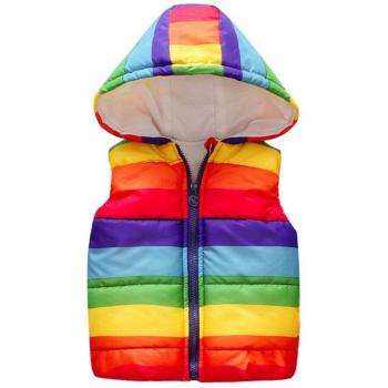 Chaqueta Sin Mangas para Bebés con Diseño Arco Iris