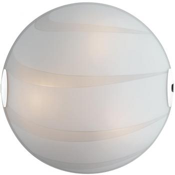 Techo luminoso en cristal blanco 40 cm, 3 luces