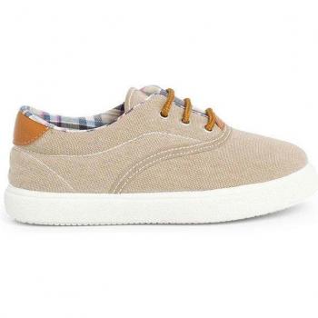Baskets Pisamonas Enfant Lacets Beige