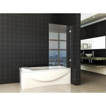Wiesbaden Paroi de douche pivotante 800 x 1500 x 6 mm en verre nano/chrome