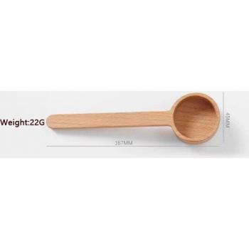 Vintage Style Coffee Measuring Spoon in Solid Wood