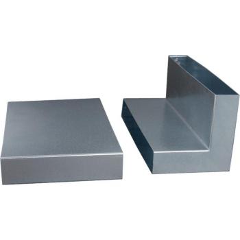 Zilveren adapter 90° voor inlaat