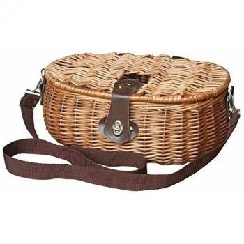 Brown Wicker Fishing Hamper