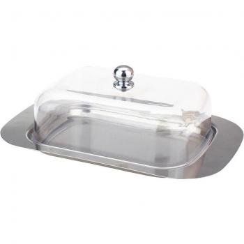 Stainless Steel Butter Keeper with Plastic Cover
