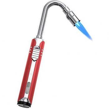 Stainless Steel Hose Gas Lighter, Refillable 360° Flexible Windproof