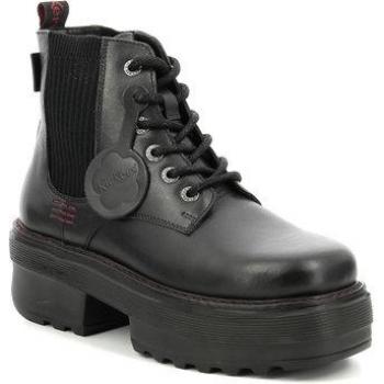 Boots en cuir « Kickers Helena Noire » – Taille 36,5