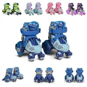 Byox Rollschuhe Beetle XS, PU-Rollen, ABEC-5 Lager, blauer Stopper hinten