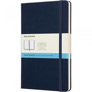 Cuaderno Clásico Azul Zafiro Tapa Dura Punteado