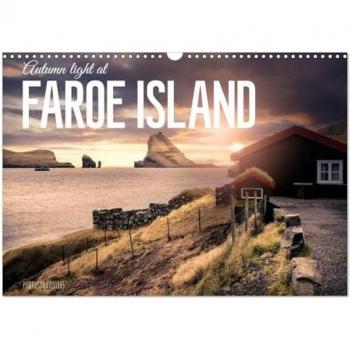 Autumn Light at Faroe Island 2024 Wall Calendar