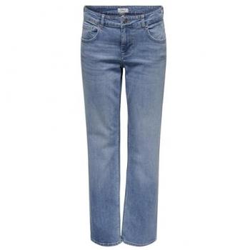 ONLY Damen Jeans Lopez Straight Fit Blau