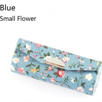 Classic Flower Embroidered Lipstick Holder – Includes Mirror & Lip Gloss