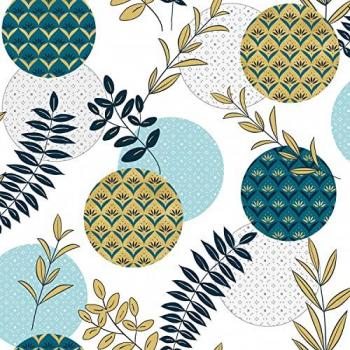 Toile cirée design bleu