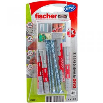 Fischer DuoPower 8 x 65 S K NV DÃ¼belset 65 mm