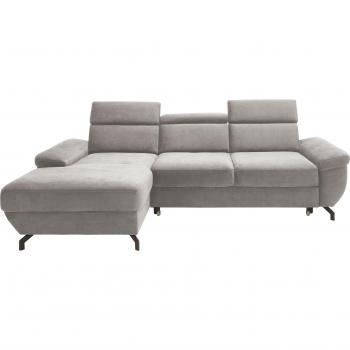 Ecksofa Rima, L-Form, mit Kopf