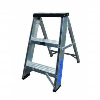 Lyte Heavy Duty 3 Step Swingback Ladder with Tool Tray and BS2037 Class1 Rating