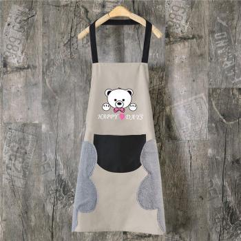Tablier de cuisine pour enfants ours heureux