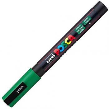 Marqueur Posca PC-3M vert foncé | pointe fine conique