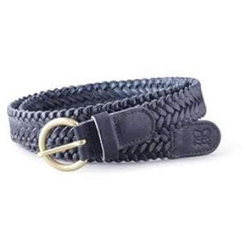 Navy Waverton Lakeland Leder Geflochtener Riemen