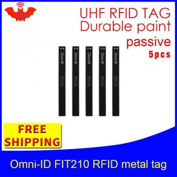 Etiqueta de metal UHF RFID pasiva omni-ID fit210 915mhz 868mhz Alien Higgs3 EPC