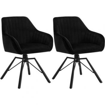 Silla Contemporánea “Suite 2” con respaldo de terciopelo