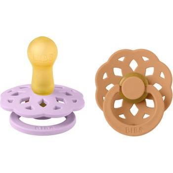 BIBS Baby‑Schnuller Boheme (6–18 Monate) – Violet Sky & Pumpkin (2 Stück)