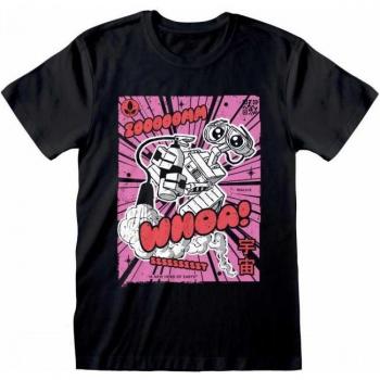 Wall-E unisex T-shirt met afbeelding voor volwassenen XL zwart
