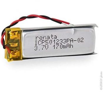 Renata Pile LiPo 3.7V 175mAh avec câble