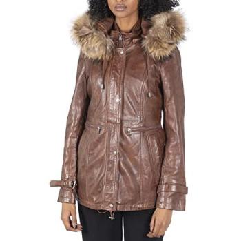 TruClothing 3XL Light Brown Parka Coat, Hooded Option