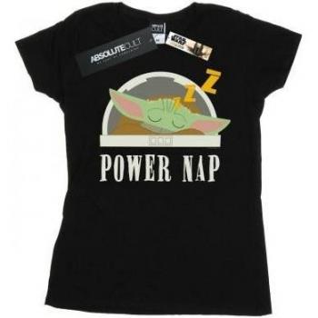 Star Wars The Mandalorian Women's T-Shirt Power Nap Black