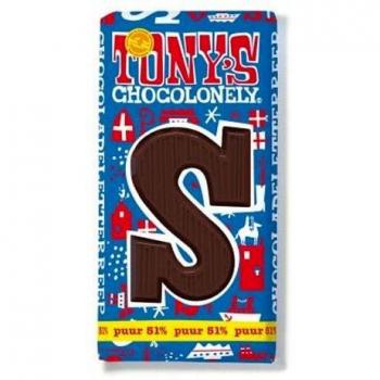 Pure Tony’s Chocolonely Chocoladeletter – 180 g