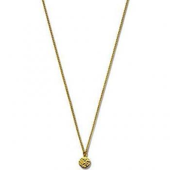 Violet Hamden Luna 925 Argent Sterling Collier Pleine Lune Martelé VH14007 (Longueur : 45.00 cm)