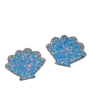 Apliques de Concha Acolchados con Brillo