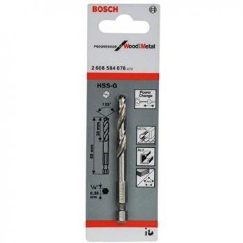 Bosch Progressor Quick Change Arbor Pilot Only HSS-G 1/4 Shank 80mm