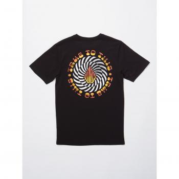 Camiseta Negra Motorin de Volcom para Niños