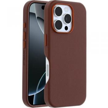 Protection Téléphone Portable OtterBox Symmetry – Cuir de catus + Polyuréthane, brun profond, compatible MagSafe